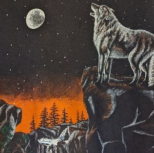 Howling wolf sweater